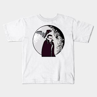 Halloween Vampire - Count Dracula - Full Moon - Vampire Bat Kids T-Shirt